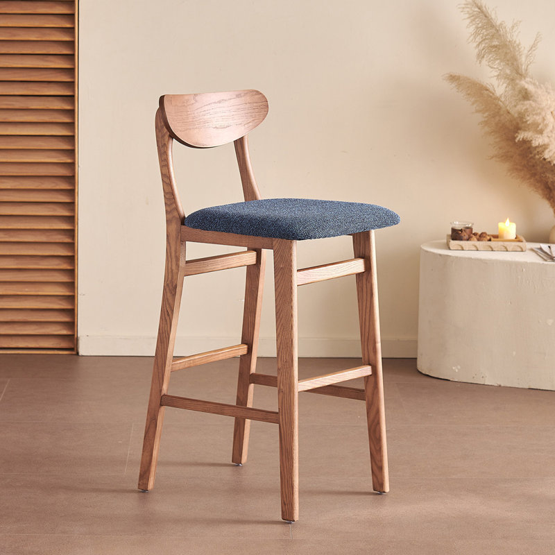 Chaise d'appoint à dossier bas en noyer (ensemble de 8), 8, 29.53"