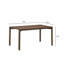 Ensemble de salle à manger 5 pièces en bois massif avec dossier courbé Oslo Grace Oslo-1952888780