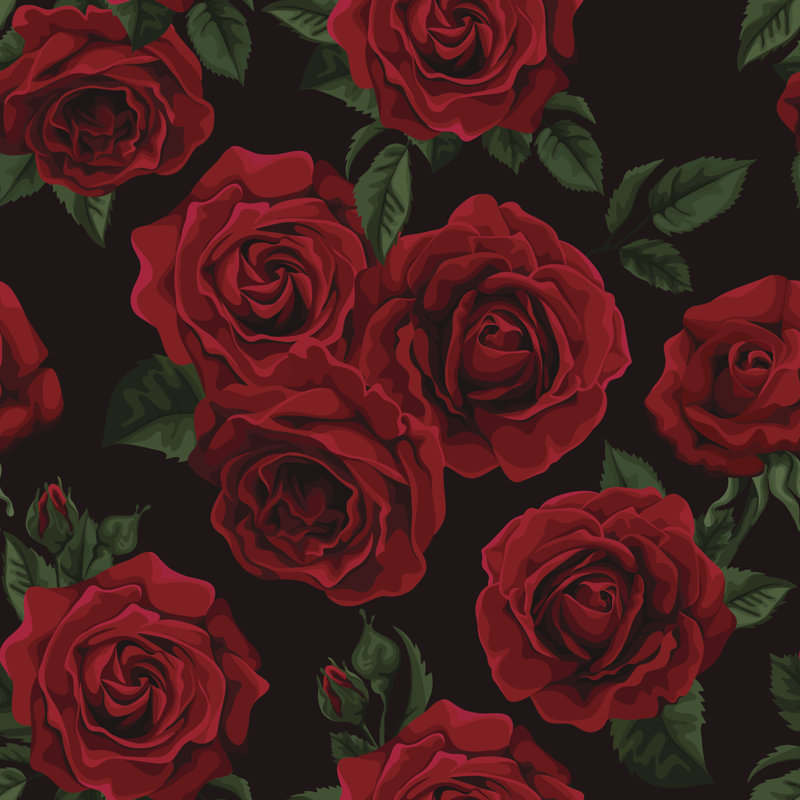 Red Roses by Jbunina - Wrapped Canvas Print, 91cm H x 91cm W x 3.8cm D