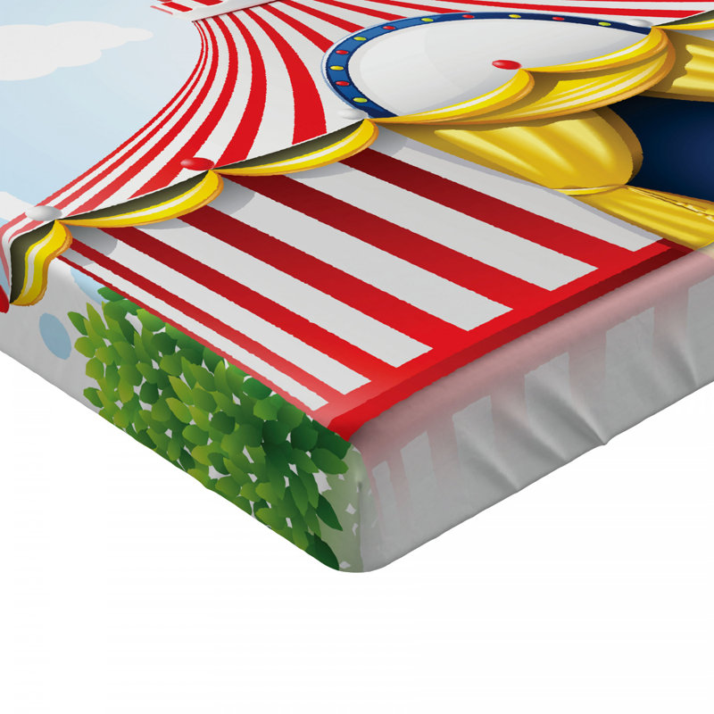 Circus Microfiber Fitted Sheet, Full Fitted Sheet