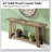 Narrow Sofa Table,Two-Tier Console Table,Wooden Entryway Table