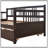 Twin Size Daybed Wood Bed With Twin Trundle, Solid Pine Construction, Space-Saving And Multi-Functional Design For Modern Homes-773274108