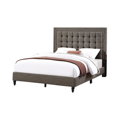Lit plateforme tapissier Mistico