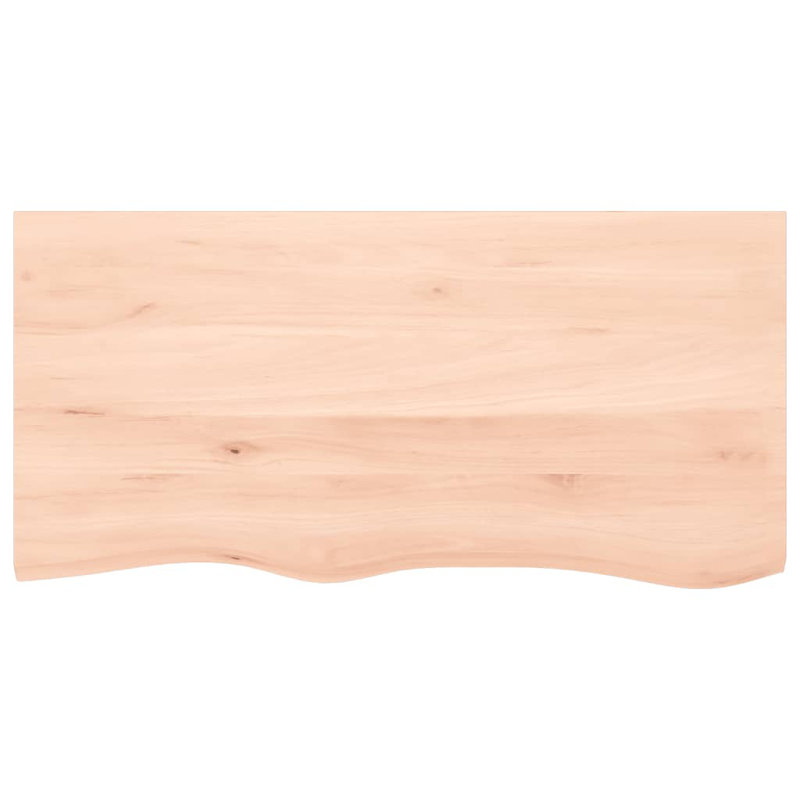 Bois massif traité avec meuble-lavabo vidaXL, Naturel