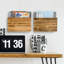 Porte-revues mural en bois massif Idris