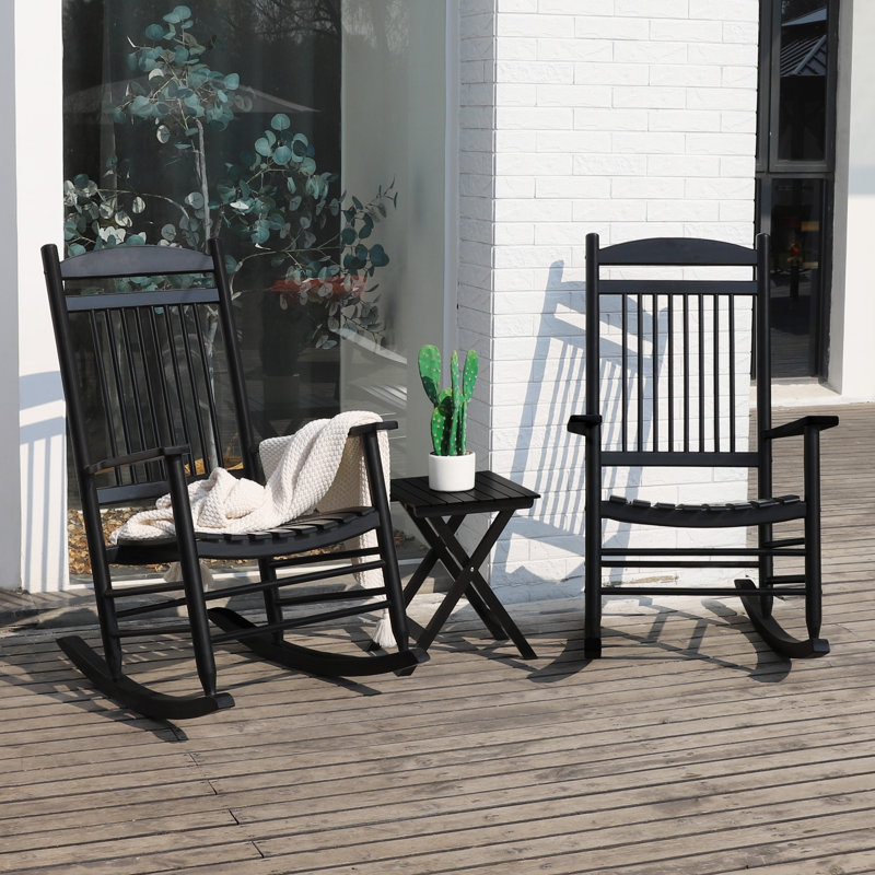 Karlin 2 - Person Patio Conversation Set, Black