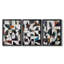 ABSTRACT Series LXI - Toile tendue avec châssis sur mesure - 3 pièces-117236759-117236760