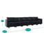 Canapé modulaire en cuir convertible Rudie-95668616