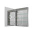 Azamat 30"H Recessed or Surface Mount Frameless LED Medicine Cabinet With  Adjustable Shelves-505742999-505742997
