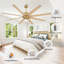 Ventilateur de plafond standard 8 pales avec fixation à tige verticale-323781272-323781274-323781351