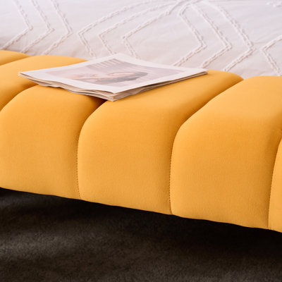 Laytona 59"W Upholstered Bench with Channel Tufted