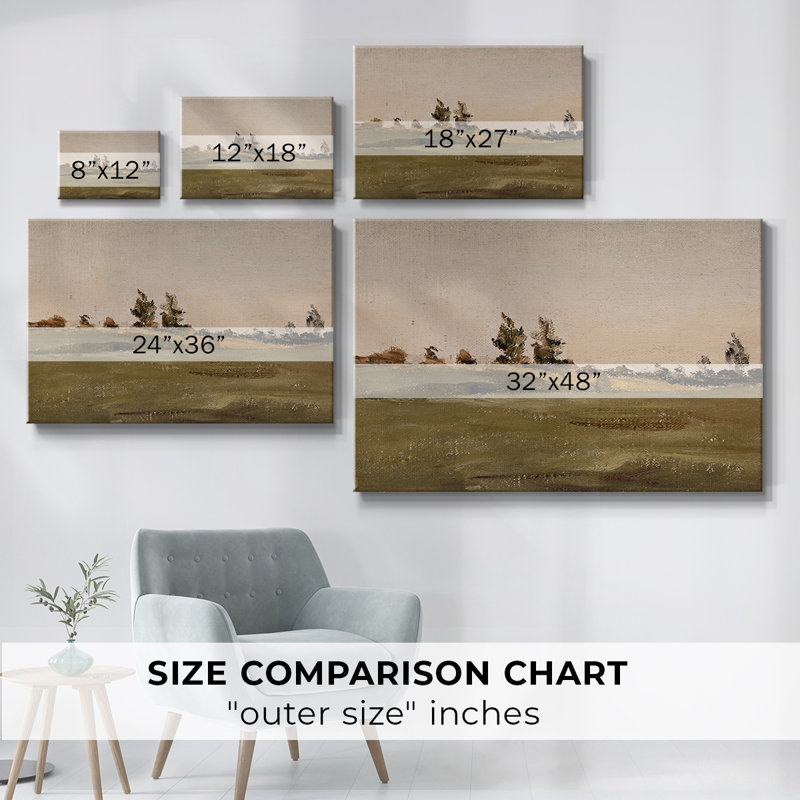 Paysage rétro - CML XXX, H 33 po x l 49 po x P 1,5 po, Toile tendue