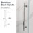 44"-48"W*76" H Frameless Single Sliding Shower Door – 5/16" (8Mm) Clear Tempered Glass, Bypass Design With Chrome Finish