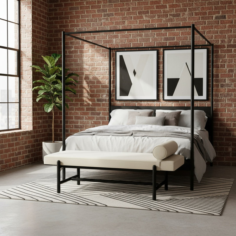 Banc Cellire, Crème, crème, Noir, noir, noir, noir