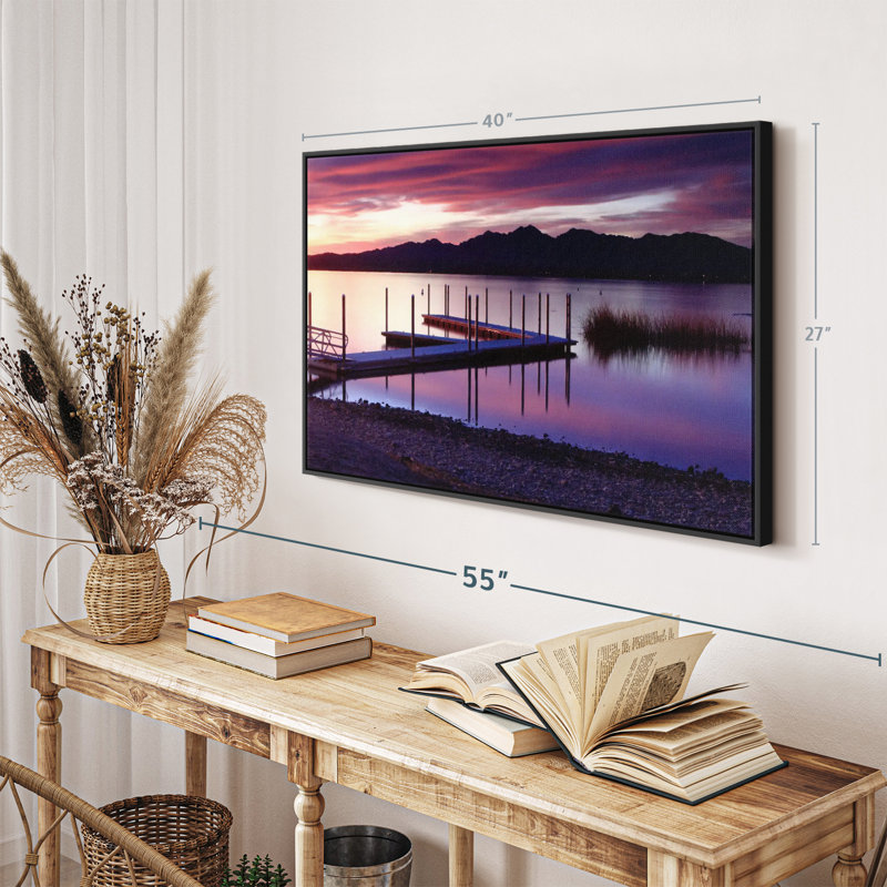Lake Havasu Dock Canvas Print, 27" H x 40" W