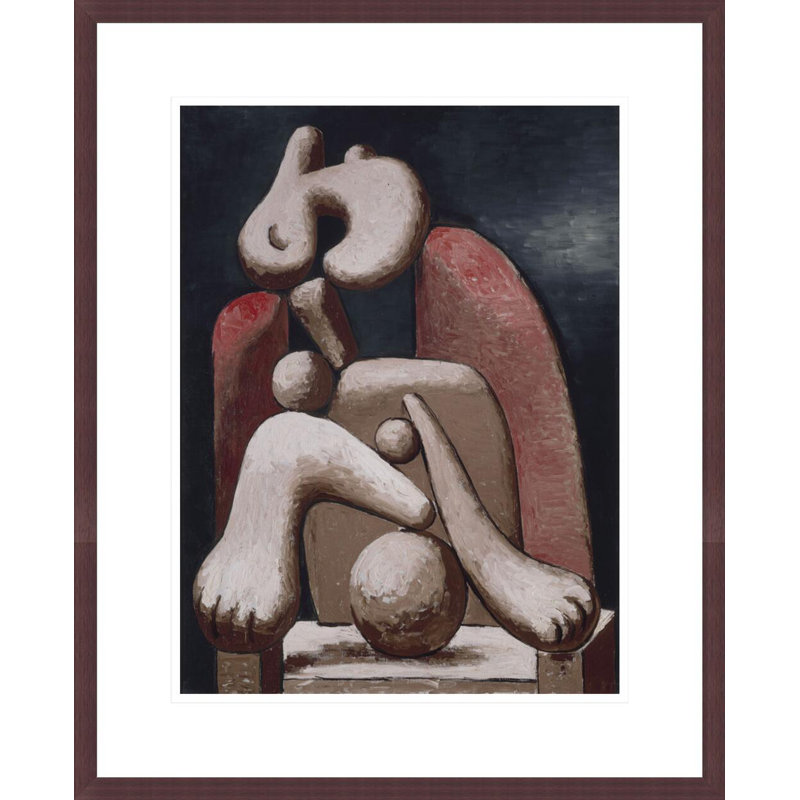 Femme au fauteuil rouge par Pablo Picasso, H 21,75 po x l 17,71 po