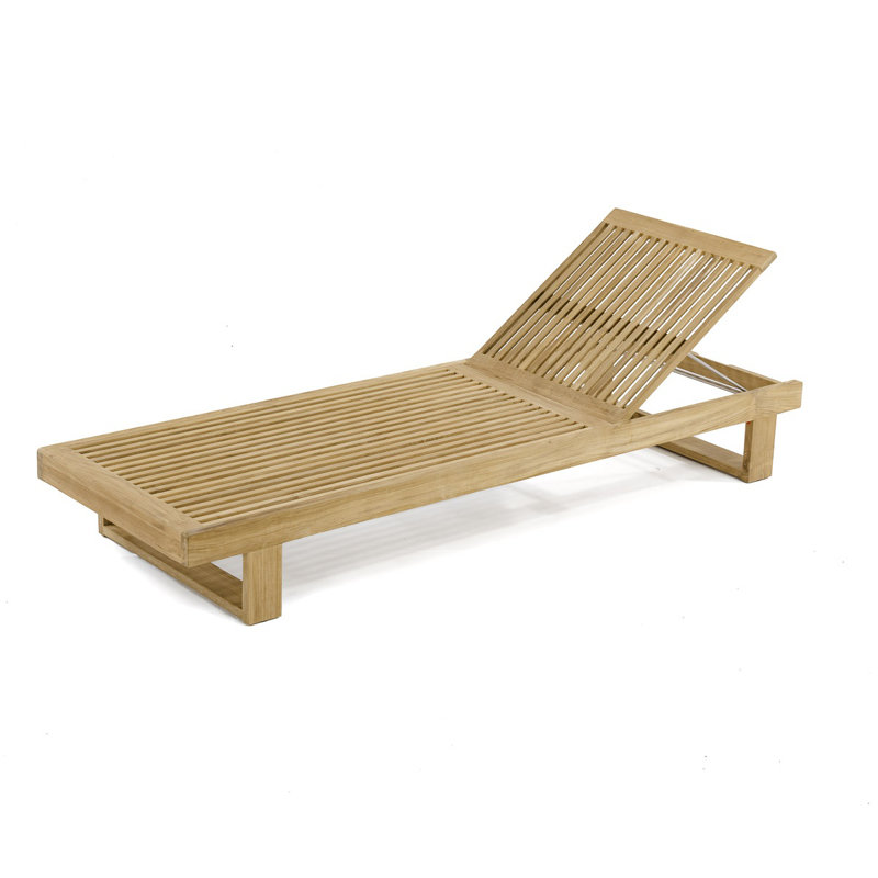 Westminster Teak Horizon Double Chaise Set Cushions Included