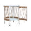 Table d'appoint d'extérieur 17,22 "avec essence bohémienne, plateau en corde tissée et structure thermolaquée pour les décors en bord de piscine