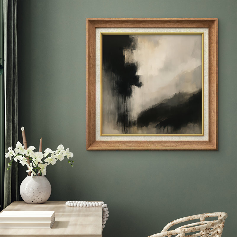 Art mural encadré de qualité supérieure, reproduction d'art abstrait pour chambre à coucher, 26 po x 36 po, Naturel