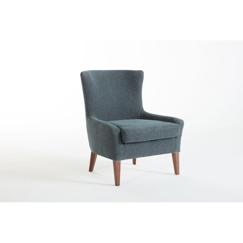 Canyon 30'' Wide Side Chair, Light Blue Polyester Blend