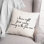 Black And White Typography Collection Throw Pillow