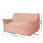 Fauteuil à billes surdimensionné 2 places avec accoudoirs Fila Velveteen-282580929-282580941