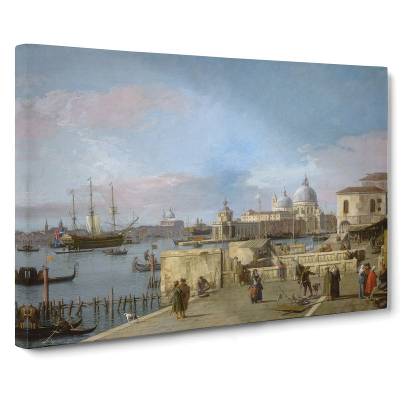 Entrance To The Grand Canal Vol.1 by Giovanni Canaletto - Wrapped Canvas, 50cm H x 76cm W x 3cm D