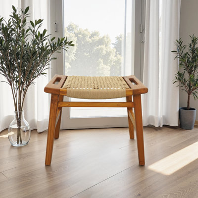 Tabouret en bois massif Charleeann