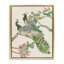 Paon perché sur une branche, art mural sur toile flottante par Melissa Wang-982419747-982419750