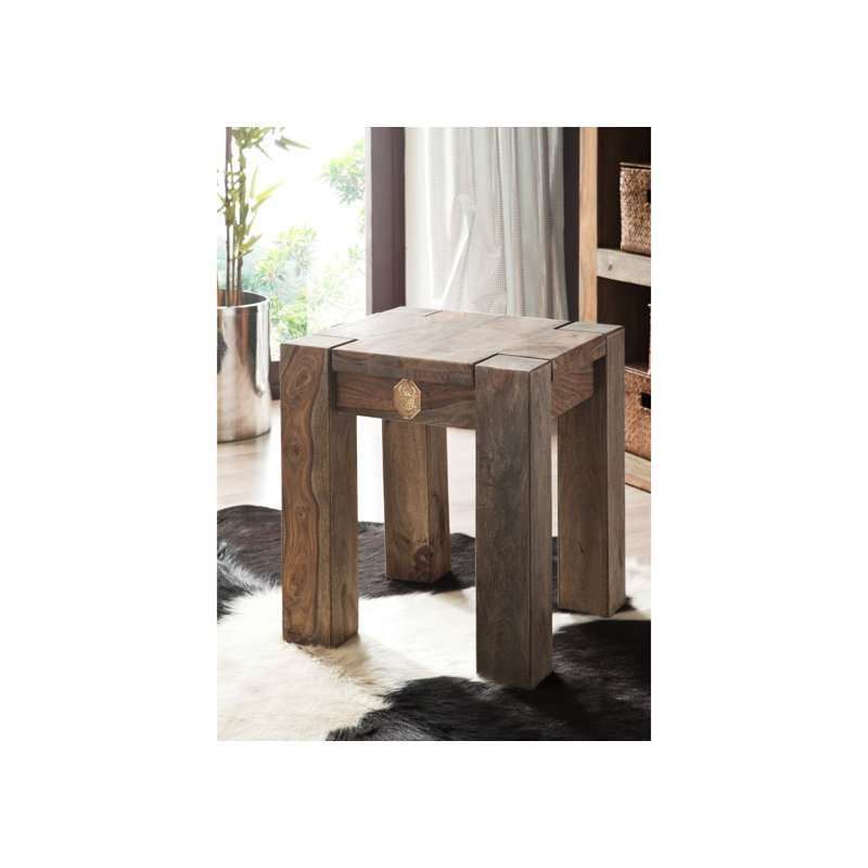 Nature Solid Wood Accent Stool