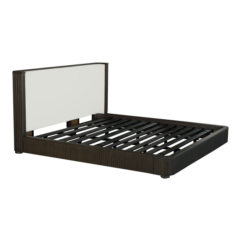 Twin Bed, Antique Oak & Gunmetal, Queen