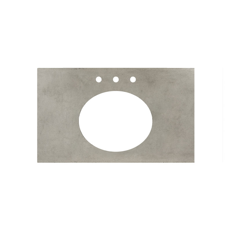 36.5" Single Bathroom Vanity Top, Ash