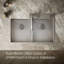 Vault™ Double Bowl Kitchen Sink with Single Faucet Hole-65097706