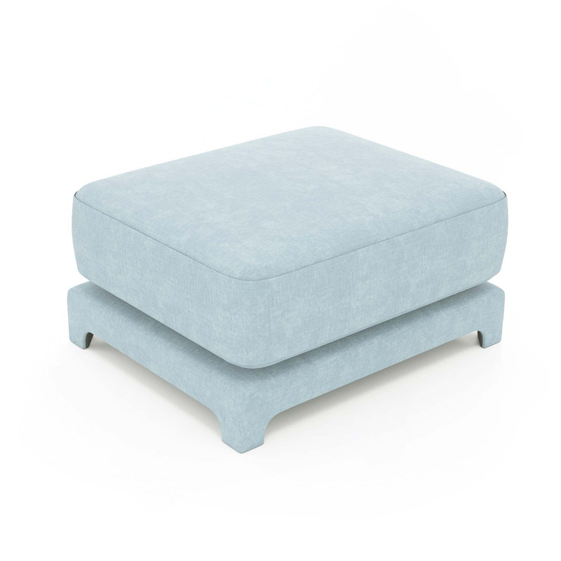 Repose-pieds rembourré Soft Elegent, Blue