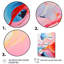 Blue An Pink Paint Storm V - Liquid Ink Abstract Wall Art-935146334-935146333