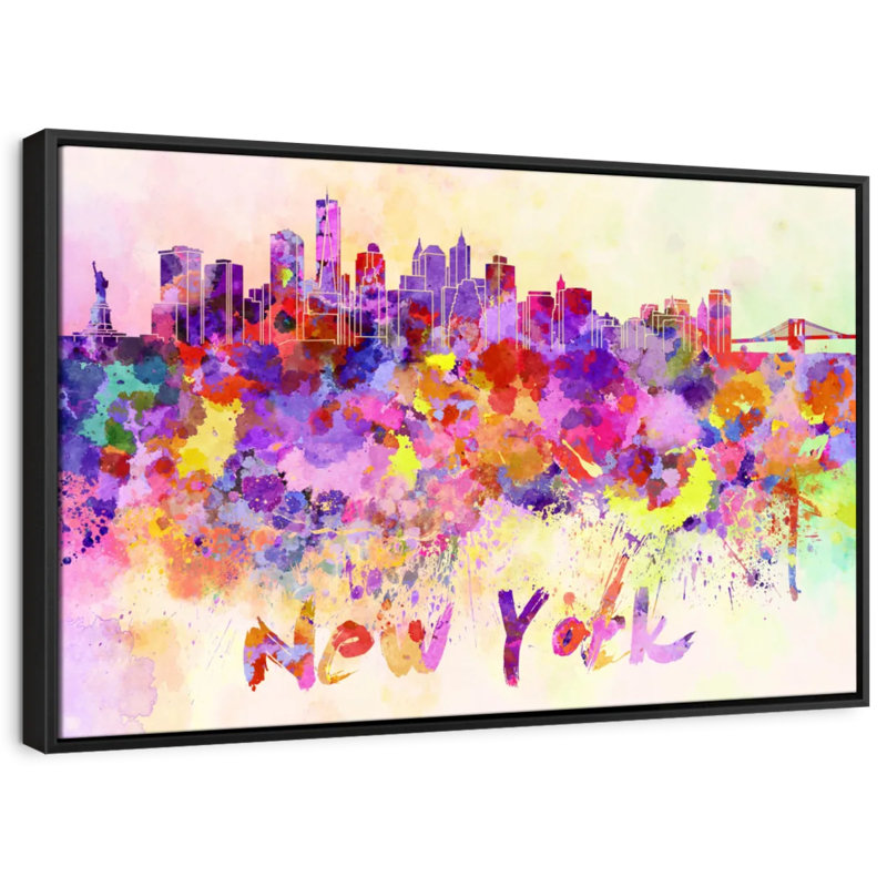 " New York City Abstract ", 29" H x 43" W