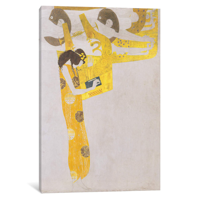 Poesie 1902 by Gustav Klimt - Wrapped Canvas Painting, 101.6 cm H x 66.04 cm W x 1.91 cm D
