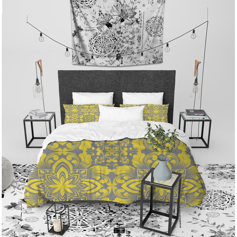 Luxury Polyester Twill Geometric Shapes Duvet Cover, Twin Duvet Cover + 1 Pillow Case
