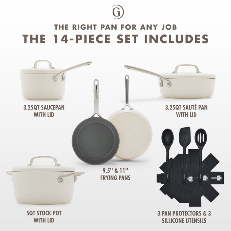 GreenPan GP5 Colors 15-Piece Cookware Set & Reviews