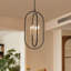 Lustre lanterne noire et dorée à 4 lumières Kaylaa-1296545631