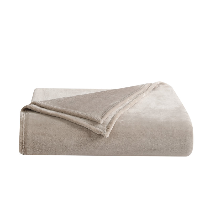 Couverture en molleton ultra doux, Beige, Grand
