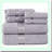 Luxury Cotton Hotel Towel Set - 6 Piece Silver Collection