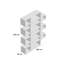Shella 220cm H x 156cm W Geometric Bookcase-66472454