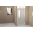37-36"X 72" Pivot Shower Door, Chrome  Aluminum Frame, Half Frame ,1/4"(6Mm) Tempered Glass Explosion Proof Film-119866350