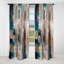 Doux couleurs formes et lignes Marble IV - Rideau occultant en marbre marbre abstrait - 1 panneaux-107540769