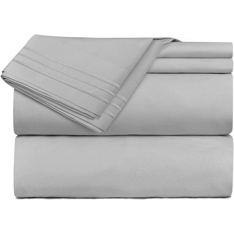 Ensemble de draps Dboze, Gris foncé, Grand