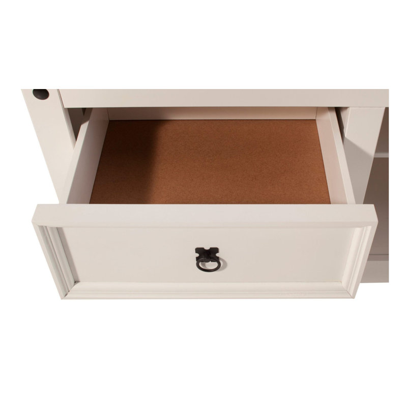 Appomattox Unfinished TV Stand for TVs up to 50", White