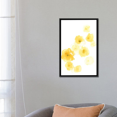 « chute de fleurs iv », reproduction de peinture à l’aquarelle sur toile tendue