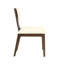 Ensemble de chaises d'appoint rembourrées en chenille avec structure en placage de chêne (2 pièces)