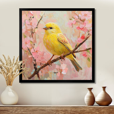 Songbird In Melody Summer Tree I - oiseau, art mural